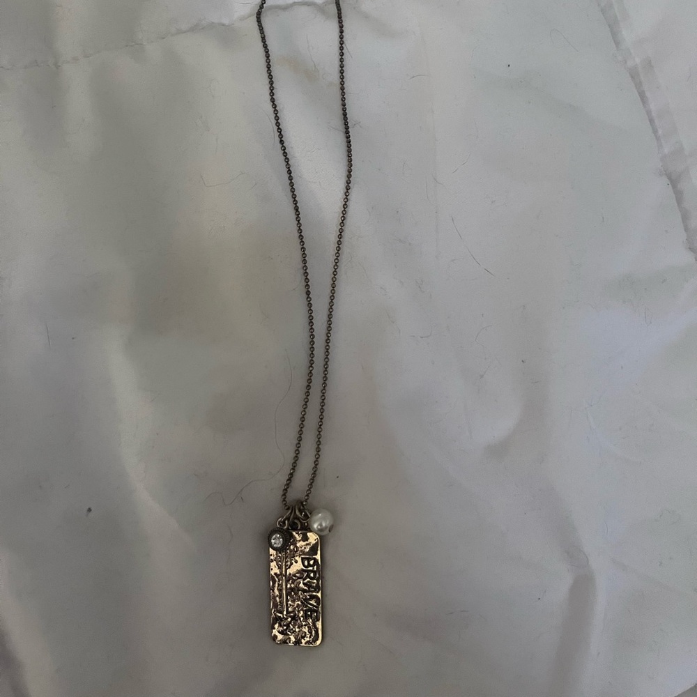 BRAVE Gold Pendant Necklace